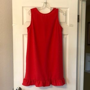 NWT Orange, ruffle bottom dress